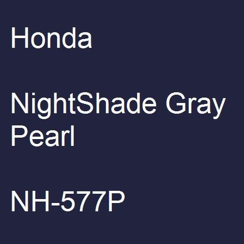 Honda, NightShade Gray Pearl, NH-577P.